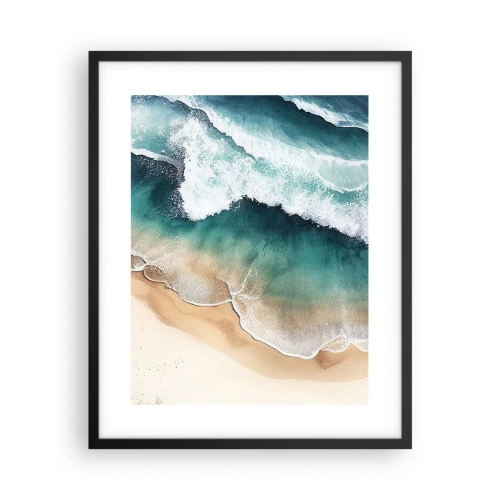 Plakat i sort ramme - Et evigt møde - 40x50 cm