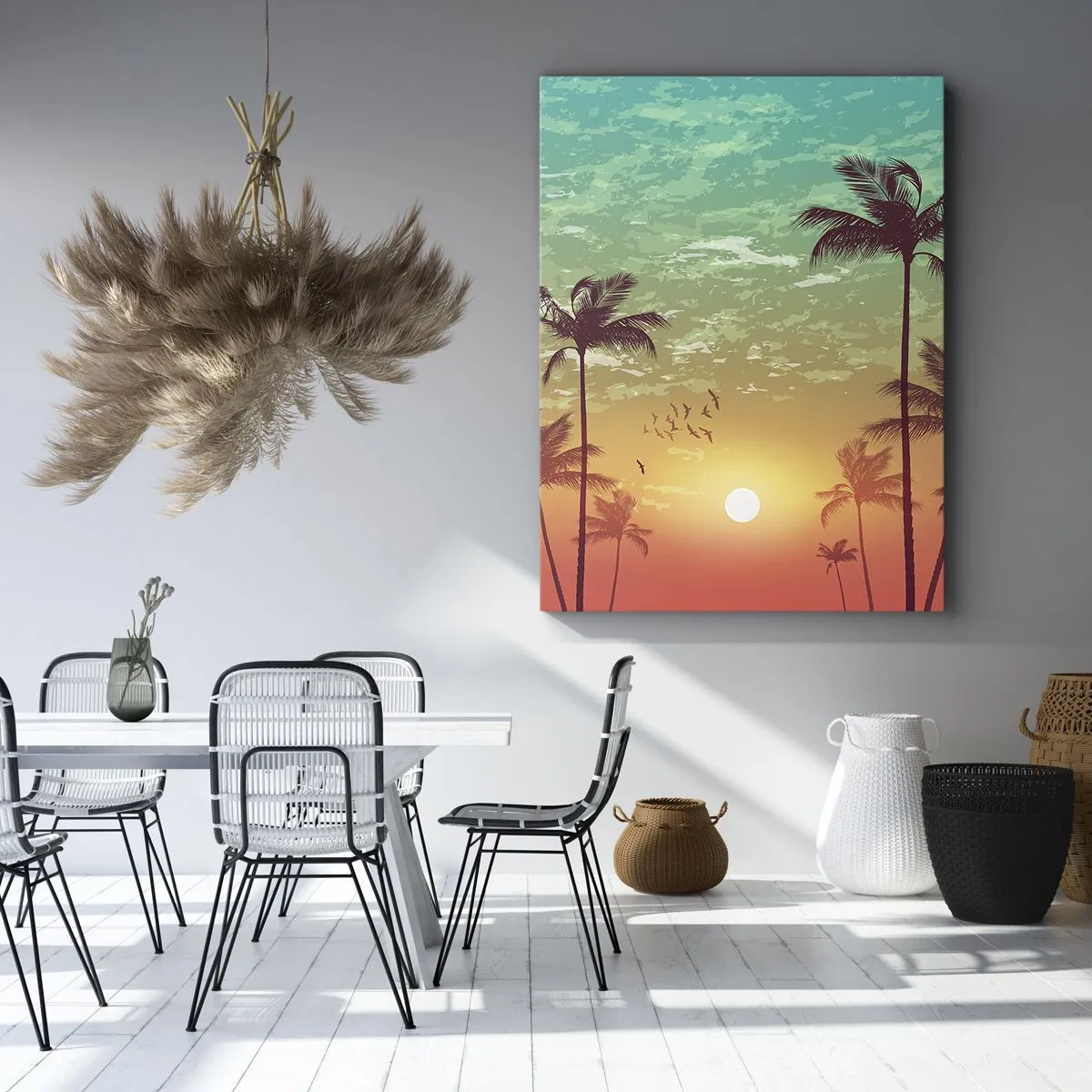 Lærredstryk - Billede på lærred - Tropisk klima - 50x70 cm