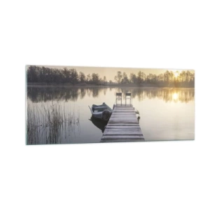 Billede på glas - Jeg kommer tilbage om et stykke tid - 100x40 cm