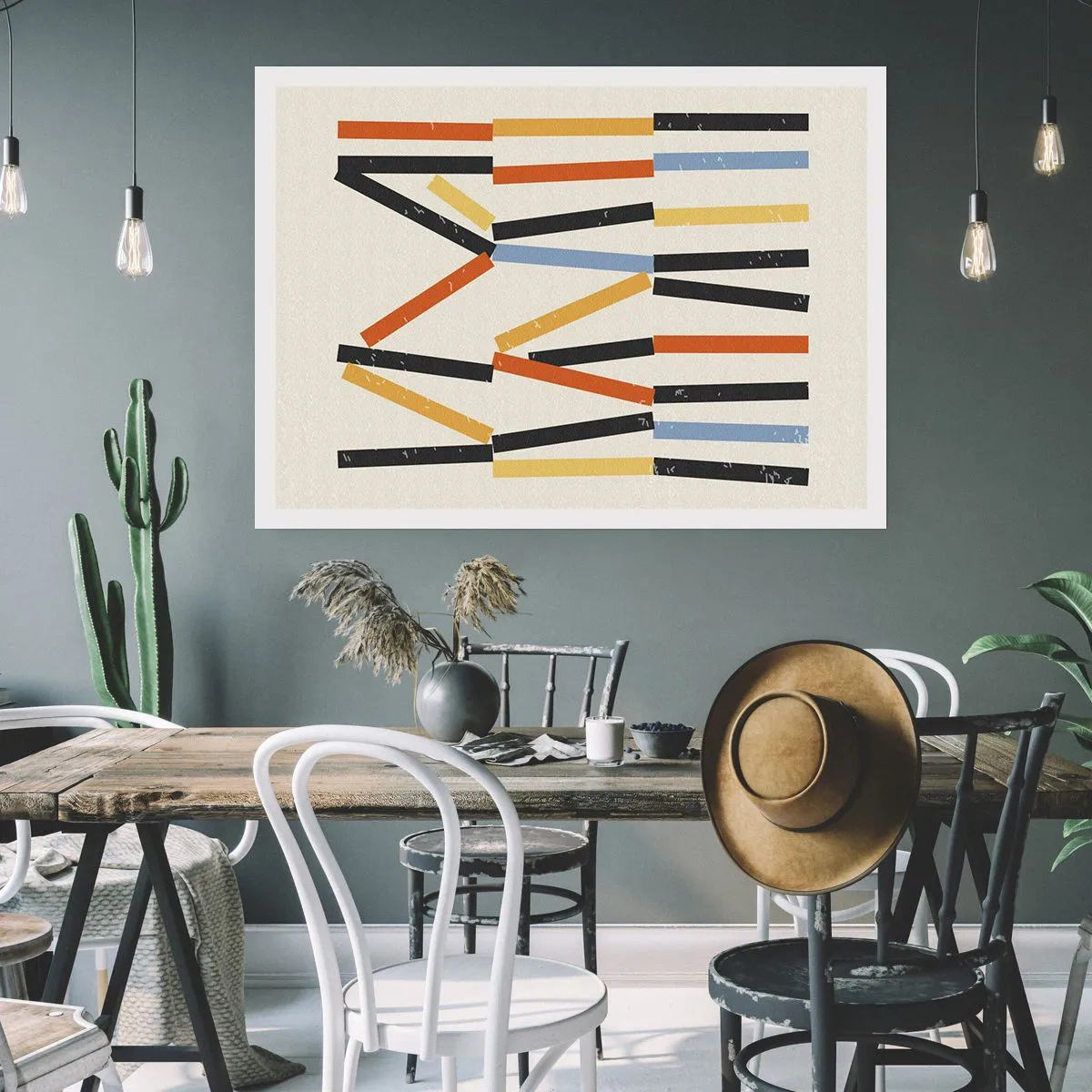 Plakat - Vandret komposition - 100x70 cm