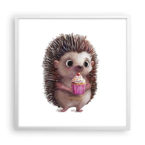 Plakat i hvid ramme - Fejring er hver dag - 60x60 cm