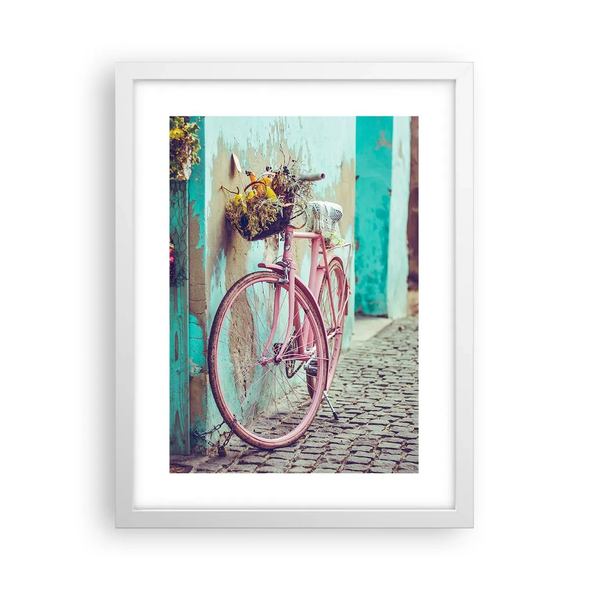 Plakat i hvid ramme - Jeg vender tilbage om lidt - 30x40 cm
