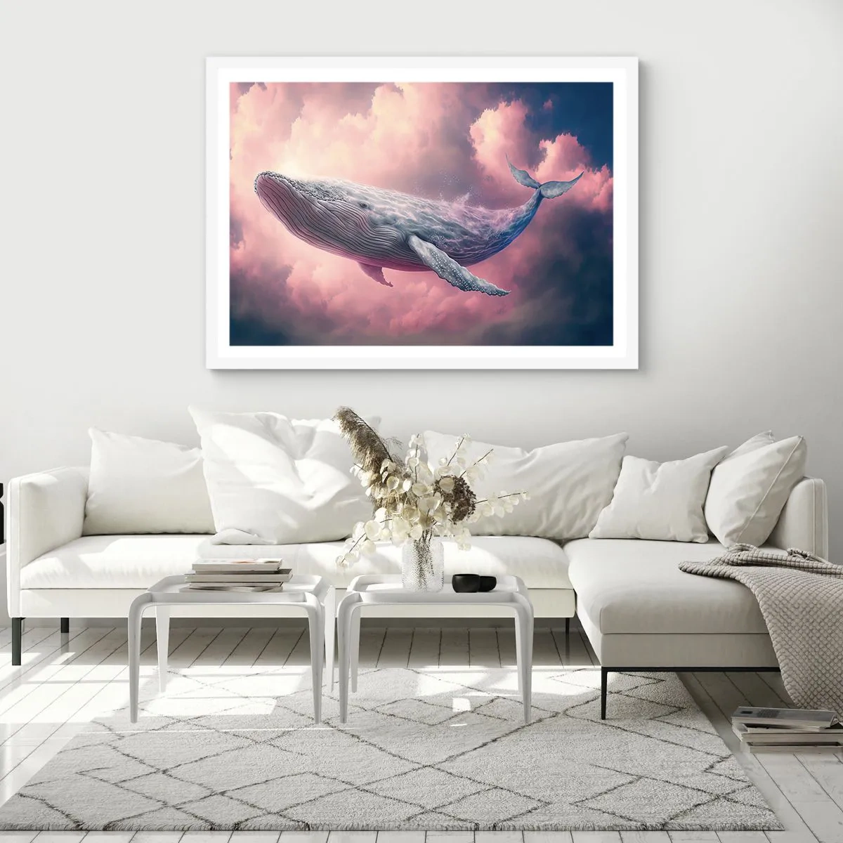 Plakat i hvid ramme - Tør dine øjne - 40x30 cm