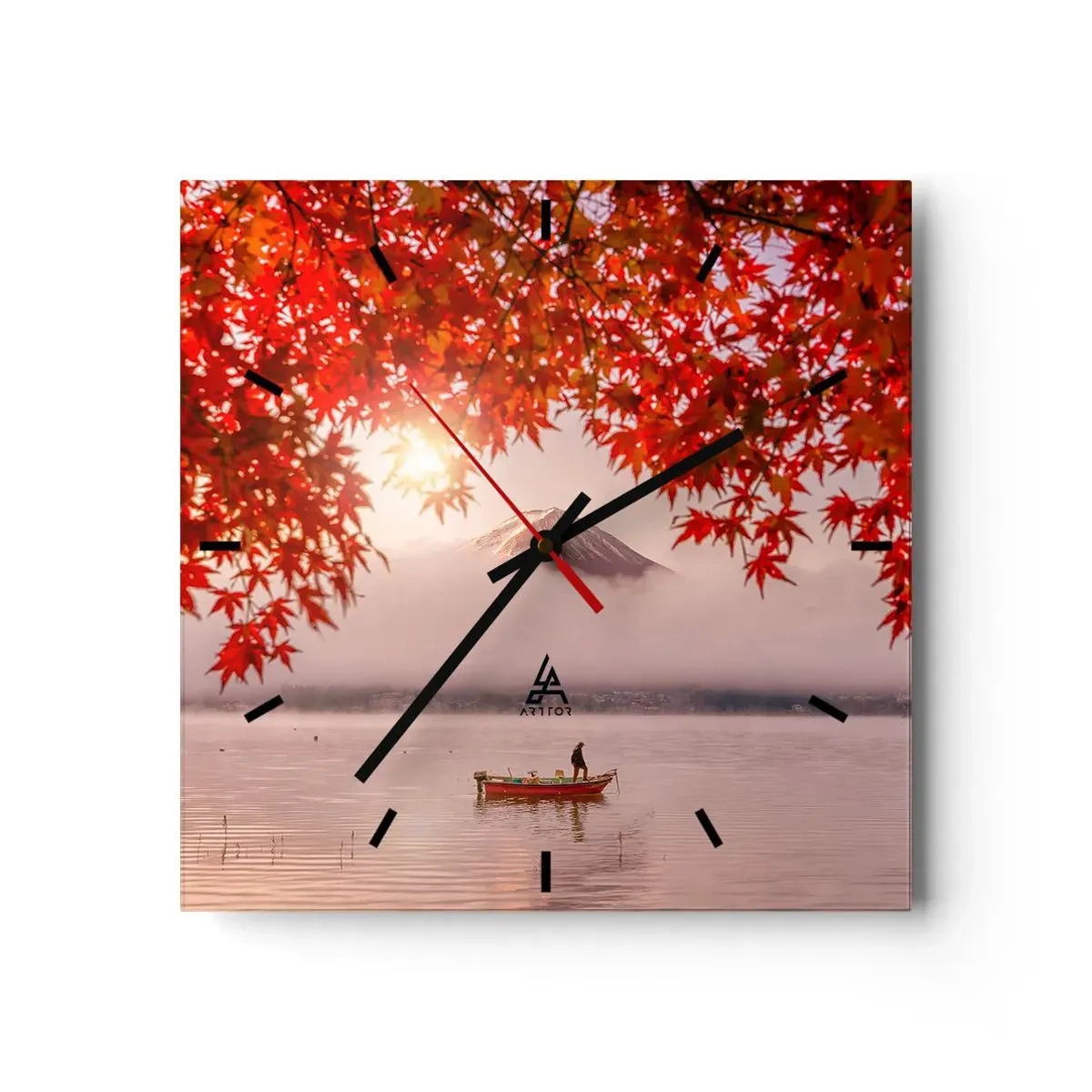 Vægur, Uret - I en japansk atmosfære - 40x40 cm