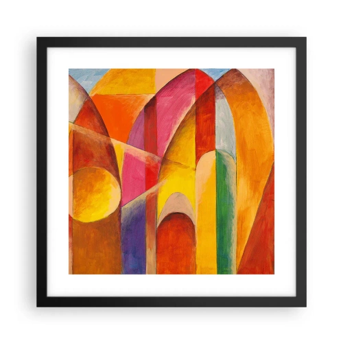 Plakat i sort ramme - Solens katedral - 40x40 cm