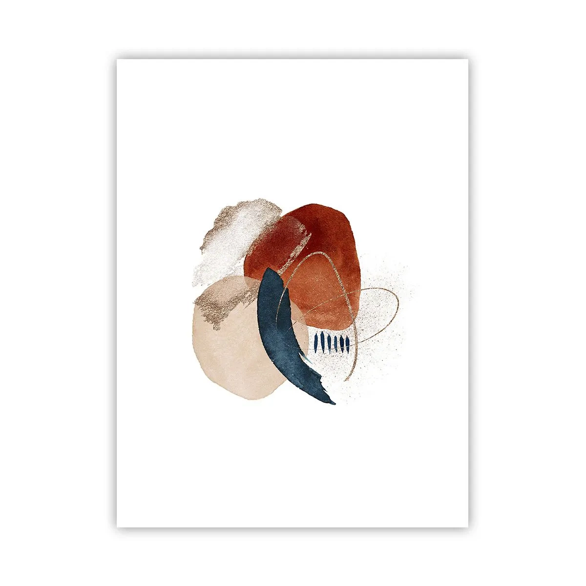 Plakat - Oval sammensætning - 30x40 cm