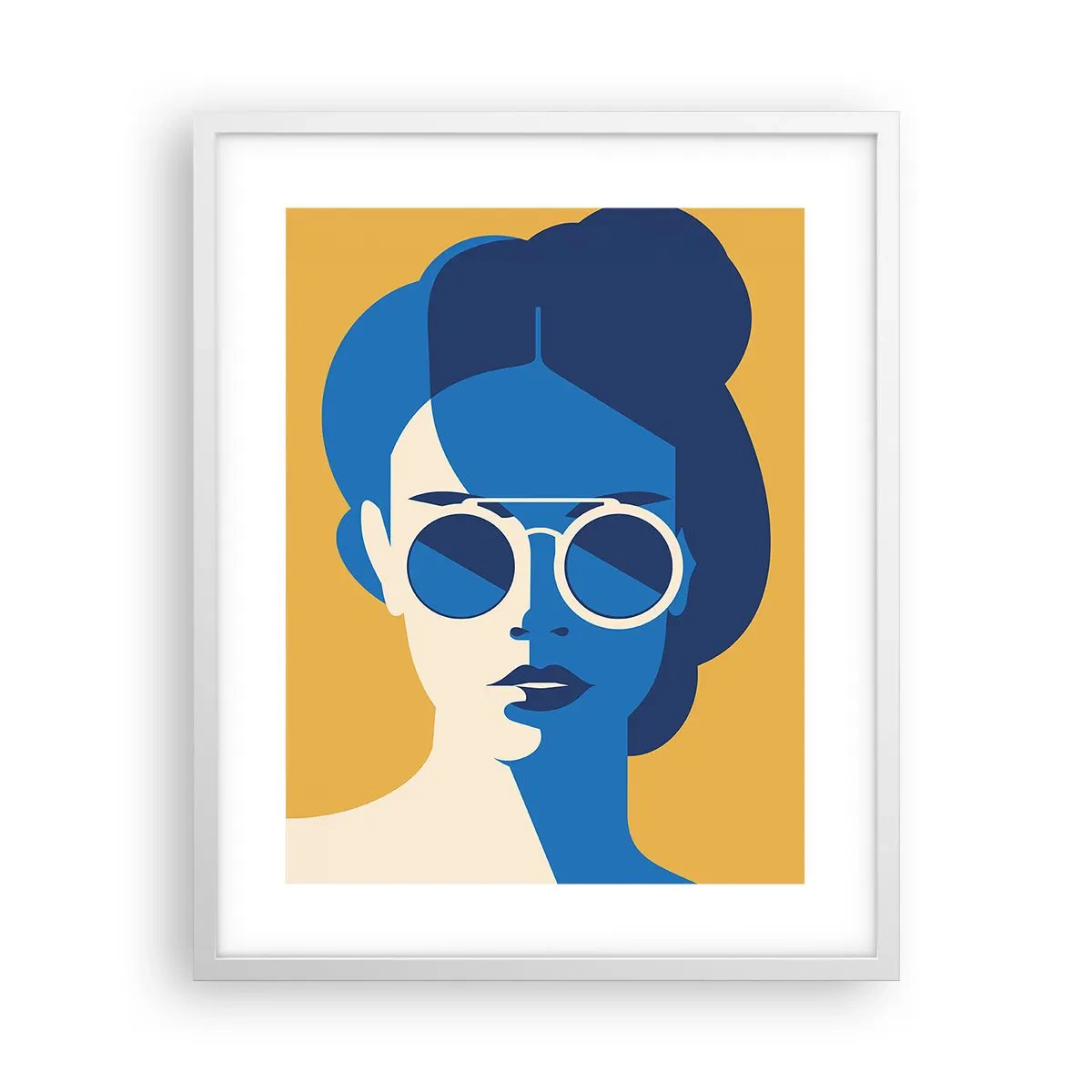 Plakat i hvid ramme - Ferie-look - 40x50 cm