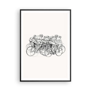 Plakat i sort ramme - Sammen i et team - 70x100 cm