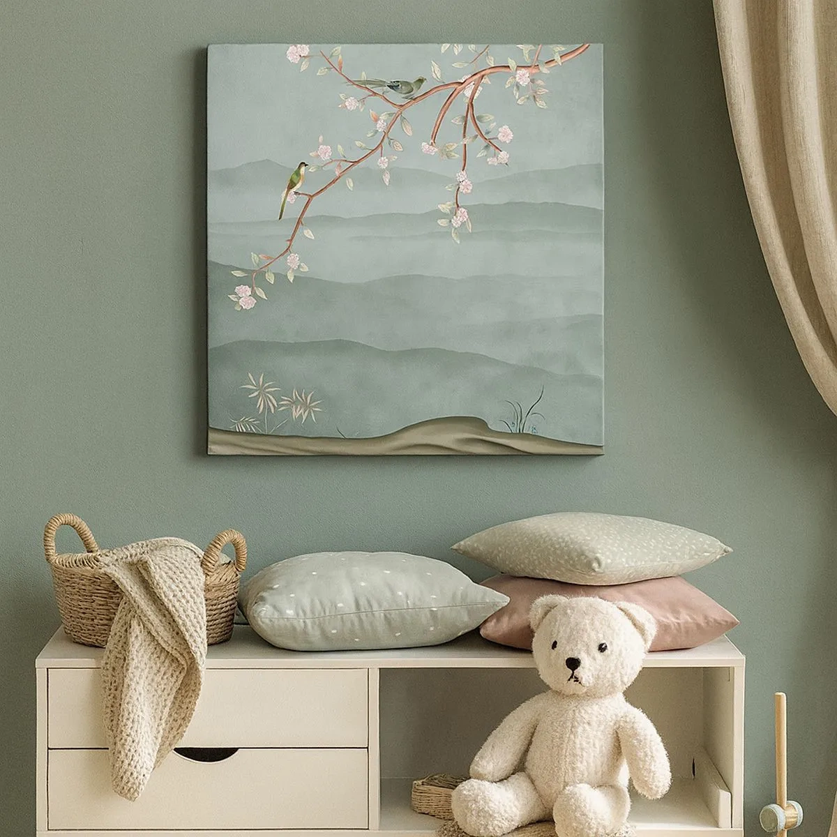 Lærredstryk - Billede på lærred - Forår, ah, det er dig - 30x30 cm