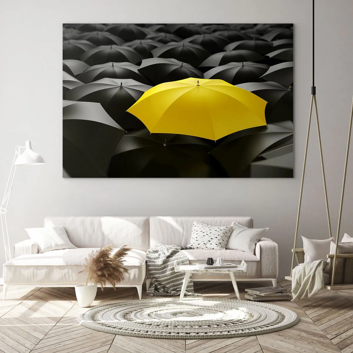 Billede på glas - Farvel til tristhed - 100x70 cm