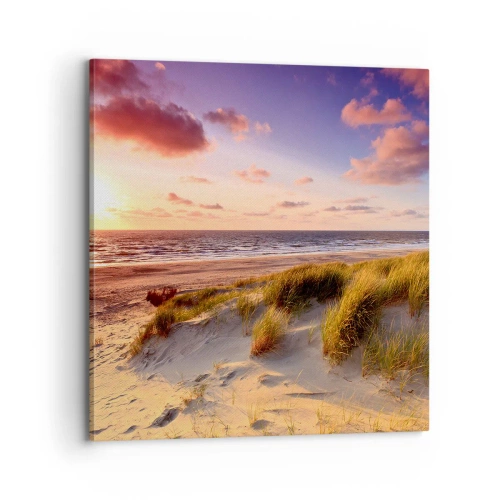 Lærredstryk - Billede på lærred - Luften dufter allerede af sommer - 70x70 cm