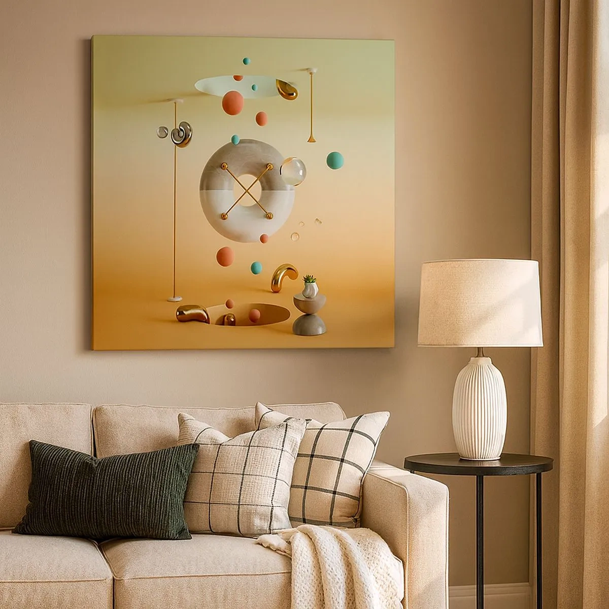 Lærredstryk - Billede på lærred - Alt kan ske - 30x30 cm