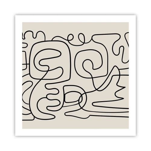 Plakat - På sporet - 60x60 cm