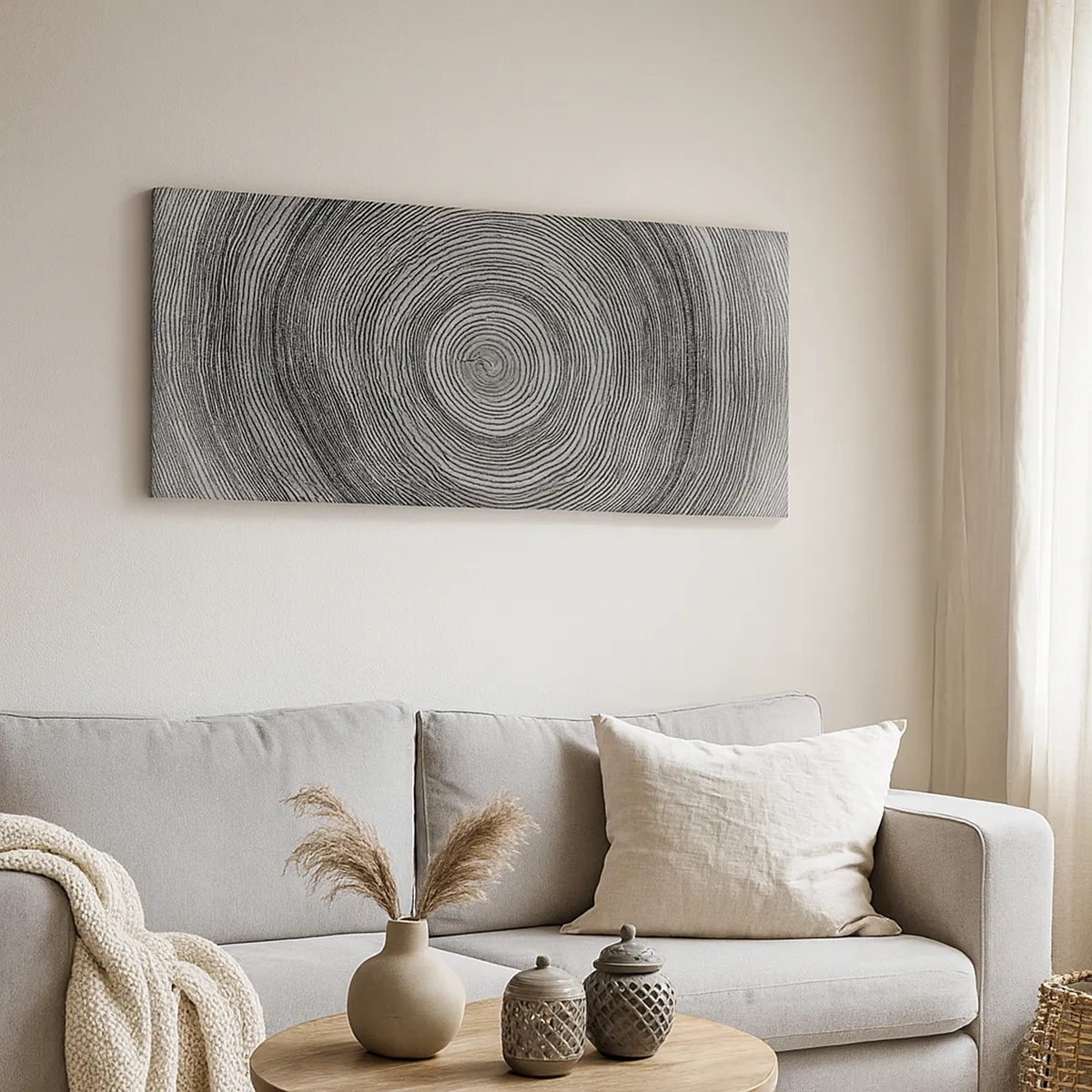 Lærredstryk - Billede på lærred - Et tegn på tiden - 30x30 cm