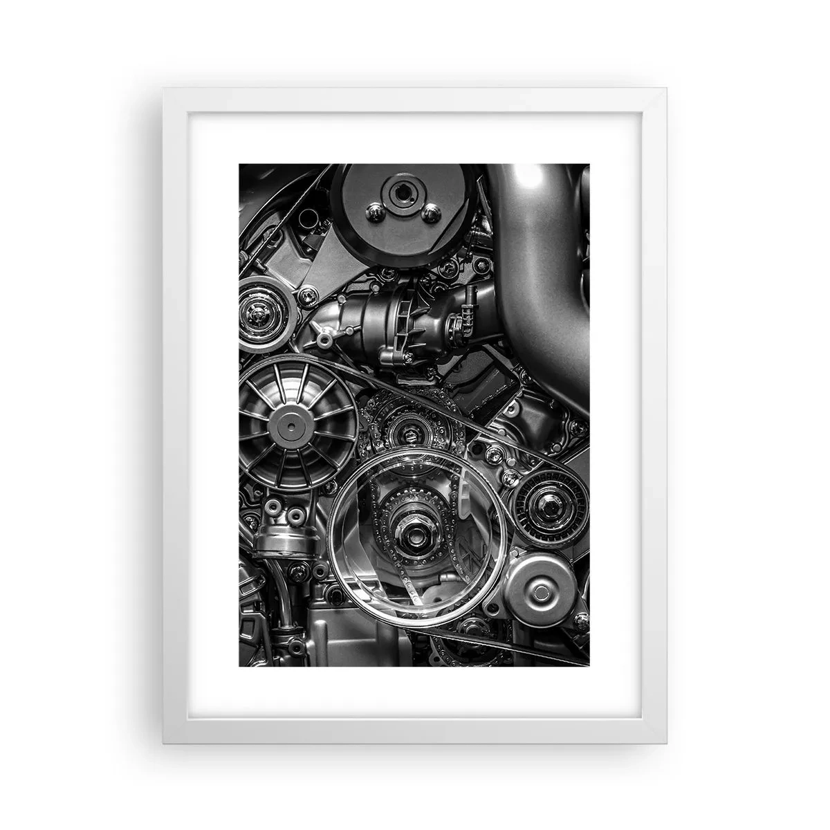 Plakat i hvid ramme - Mekanikkens poesi - 30x40 cm
