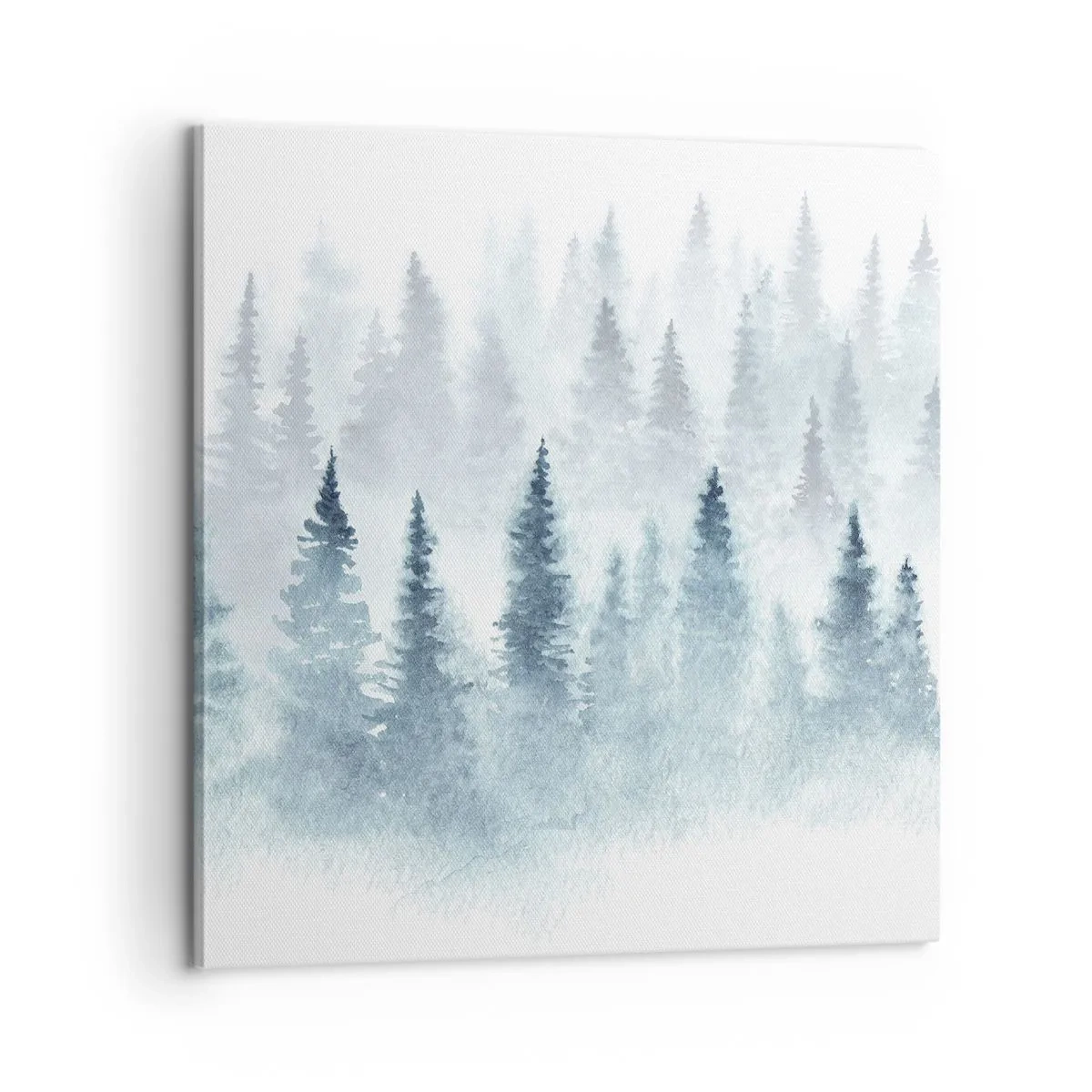 Lærredstryk - Billede på lærred - Indhyllet i tåge - 60x60 cm