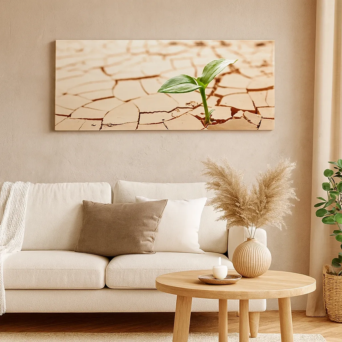 Lærredstryk - Billede på lærred - Den ukuelige livskraft - 30x30 cm