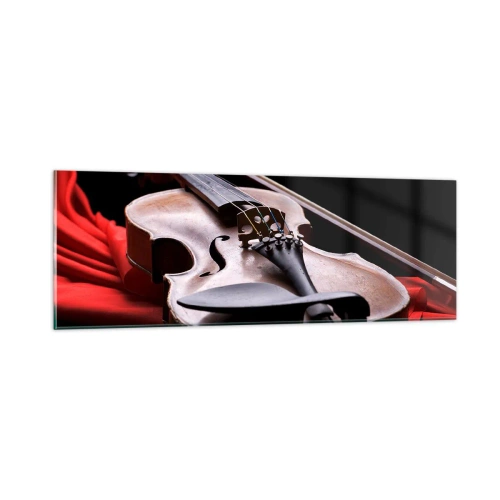 Billede på glas - Musik af følelser - 90x30 cm