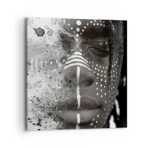 Lærredstryk - Billede på lærred - Opdag den oprindelige ånd - 70x70 cm