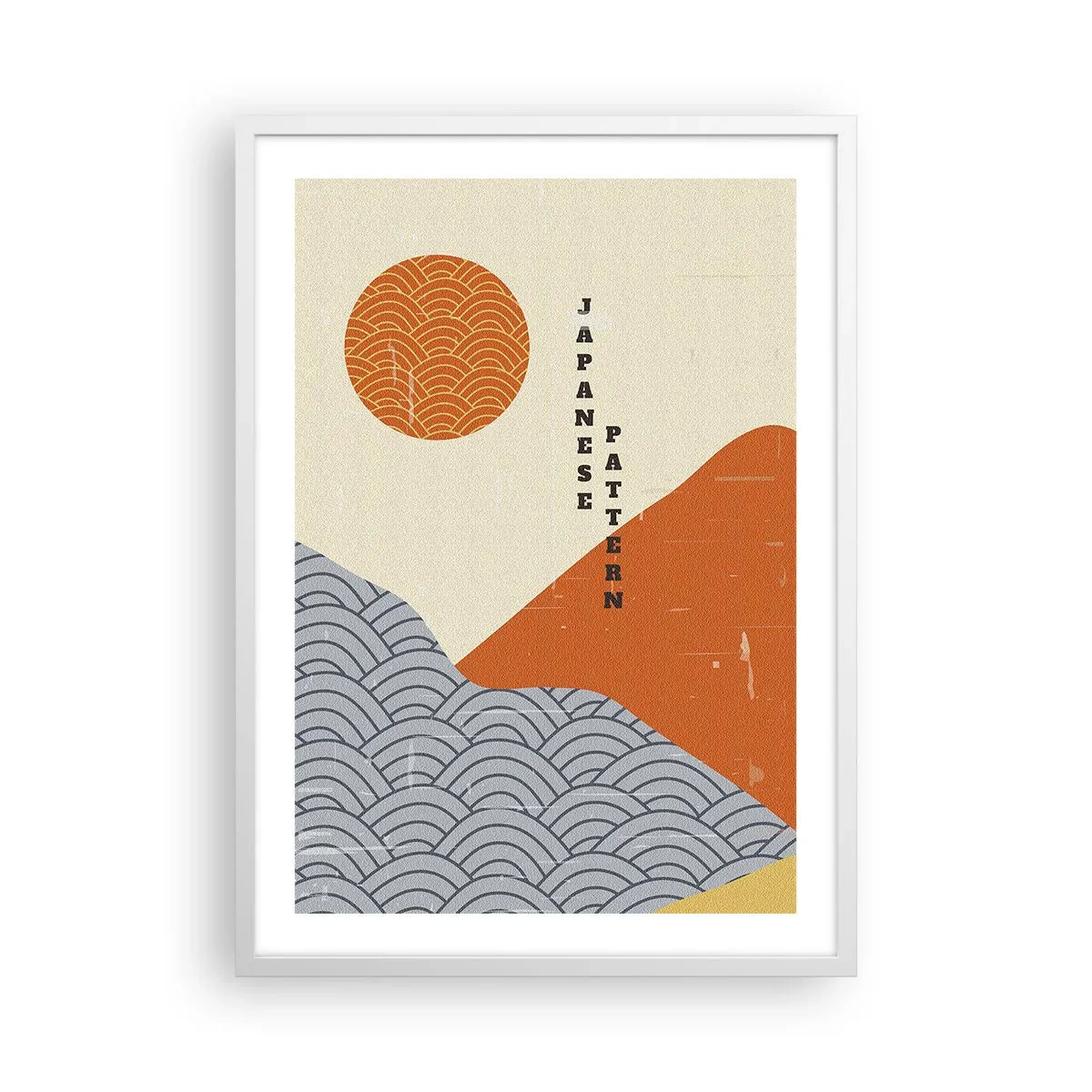 Plakat i hvid ramme - I den japanske ånd - 50x70 cm