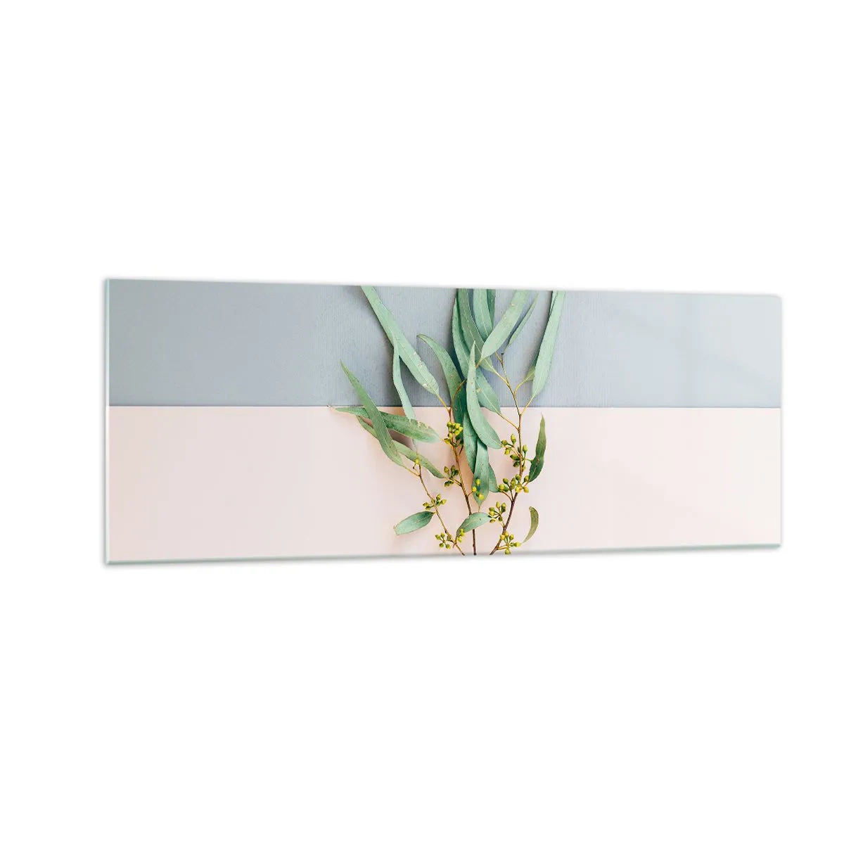 Billede på glas - Pastelfarvernes subtilitet - 140x50 cm