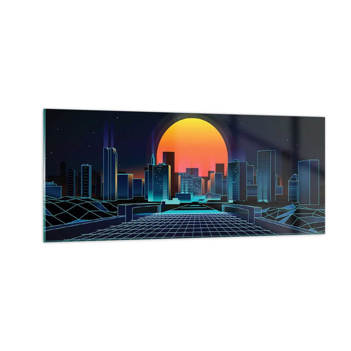 Billede på glas - Vil du stadig gerne komme til den ægte vare? - 100x40 cm