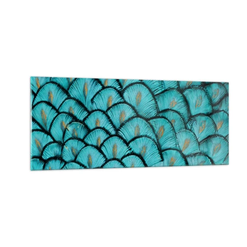 Billede på glas - Den store fjer-galla - 100x40 cm