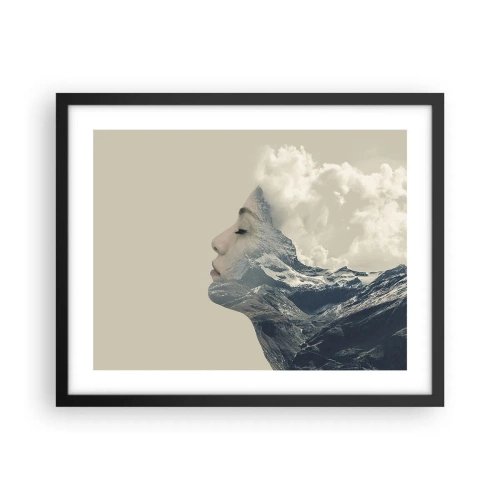 Plakat i sort ramme - Skønheden ved elementerne - 50x40 cm