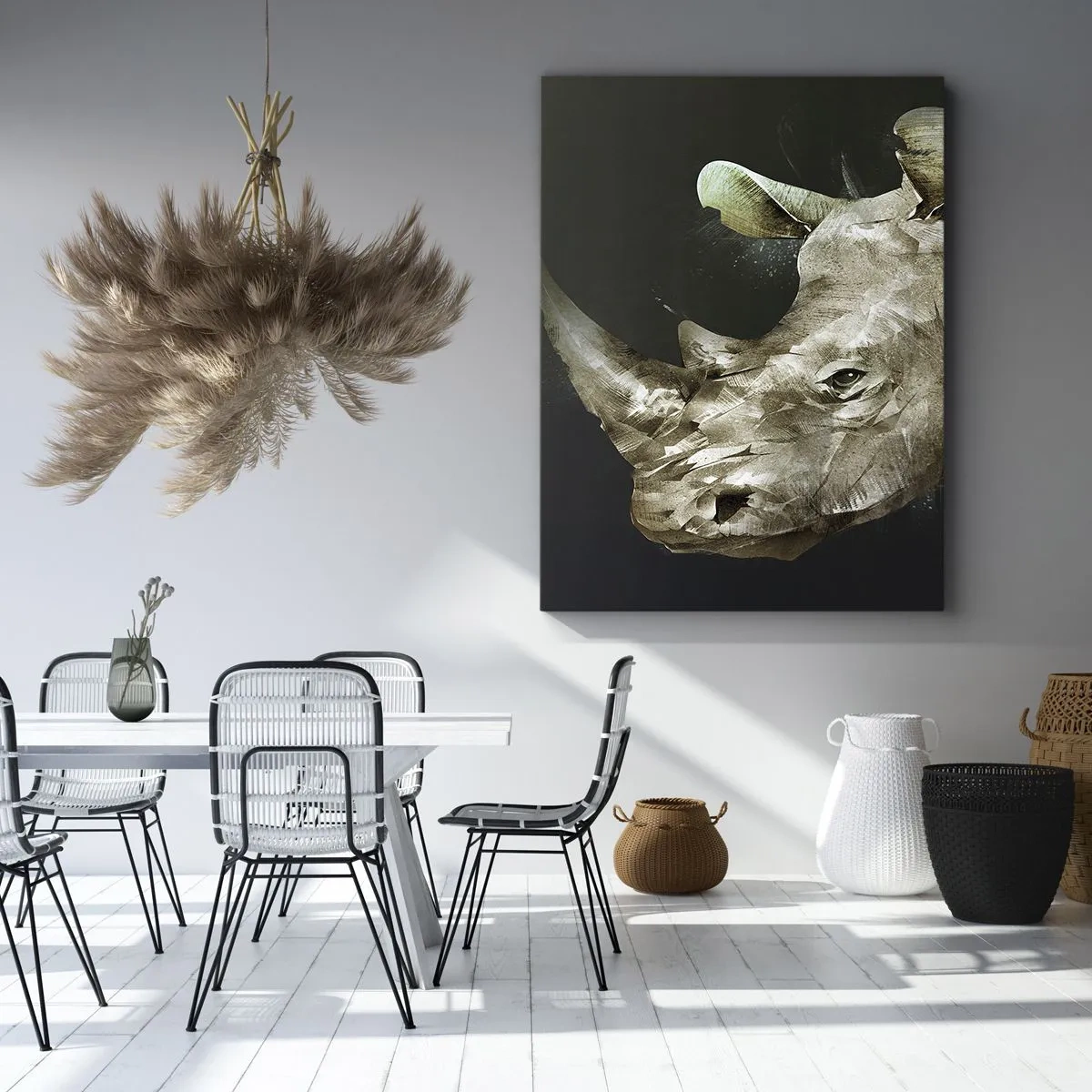 Lærredstryk - Billede på lærred - Ægte maskulin styrke - 50x70 cm