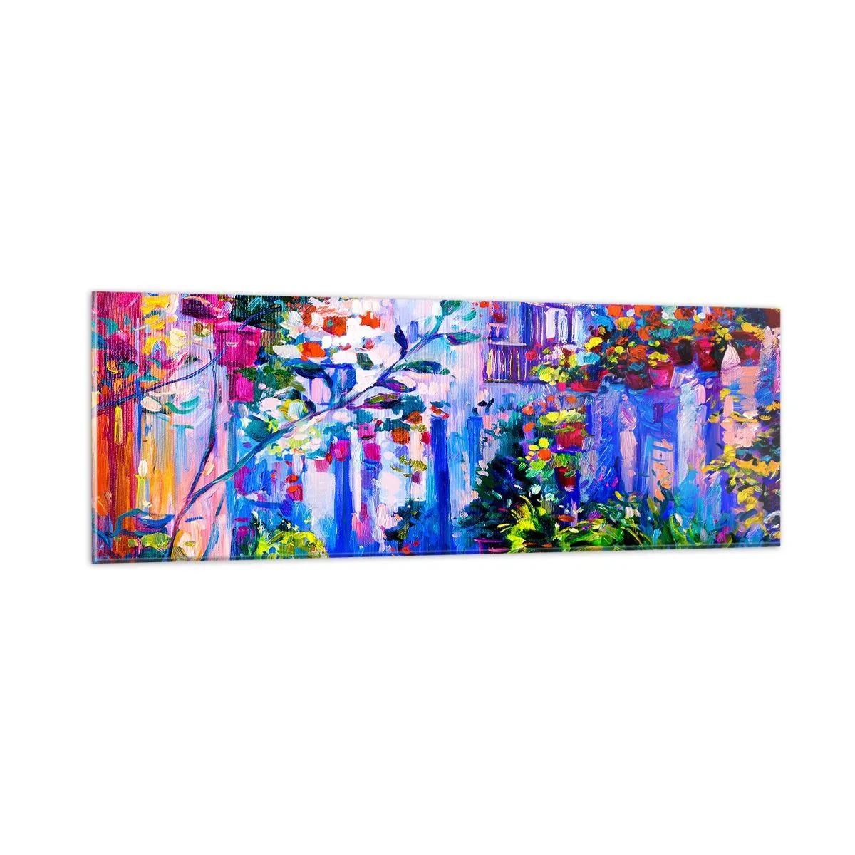 Billede på glas - Impression - Italiensk gade - 90x30 cm