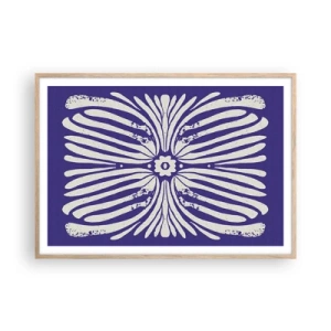 Plakat i ramme af lyst egetræ - Etniske inspirationer - 100x70 cm