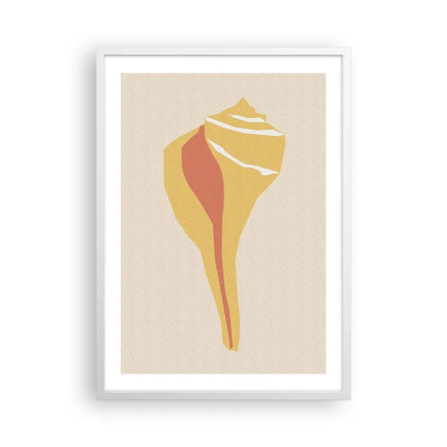 Plakat i hvid ramme - Organisk abstraktion - vækst - 50x70 cm