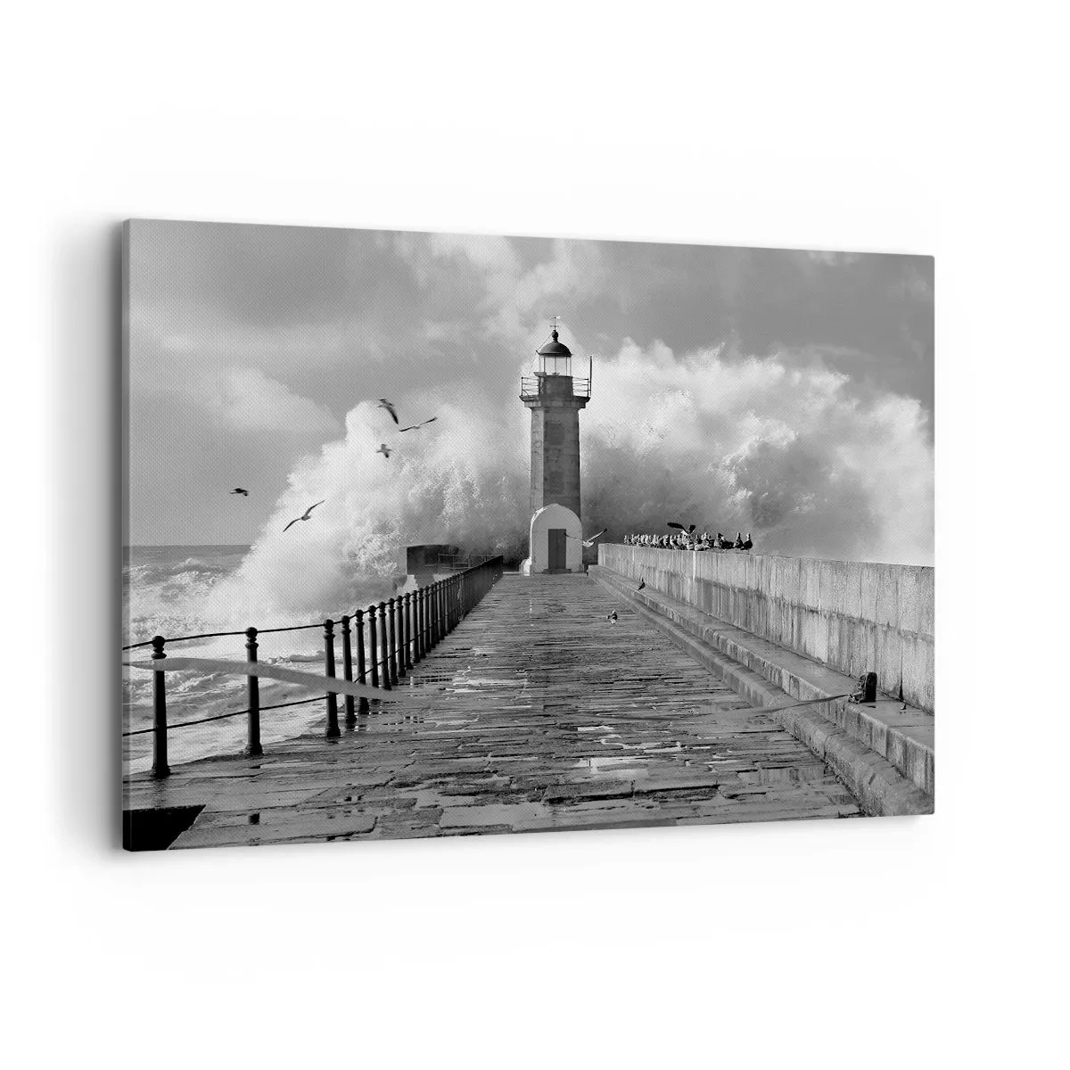 Lærredstryk - Billede på lærred - Frygtløs - 100x70 cm