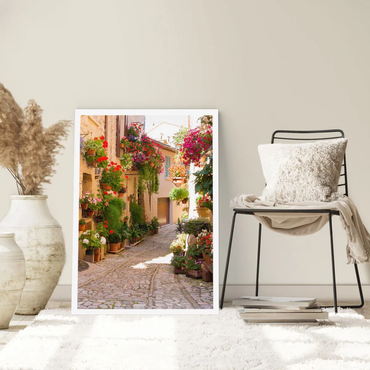 Plakat - I en strøm af blomster - 40x50 cm