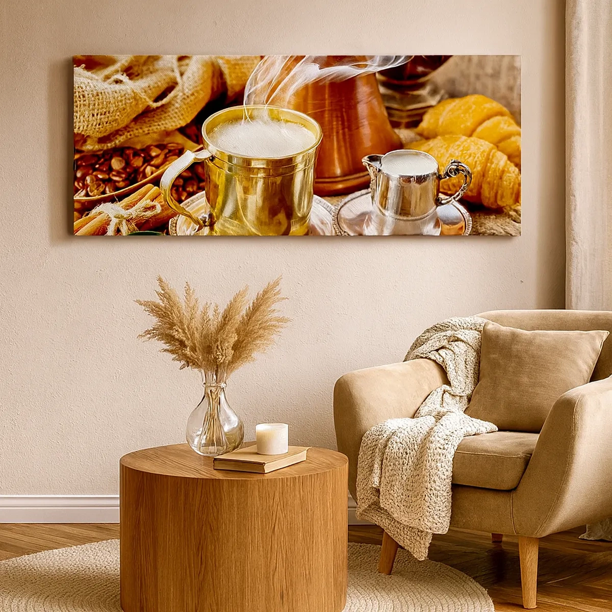 Lærredstryk - Billede på lærred - Hav en dejlig dag! - 30x30 cm