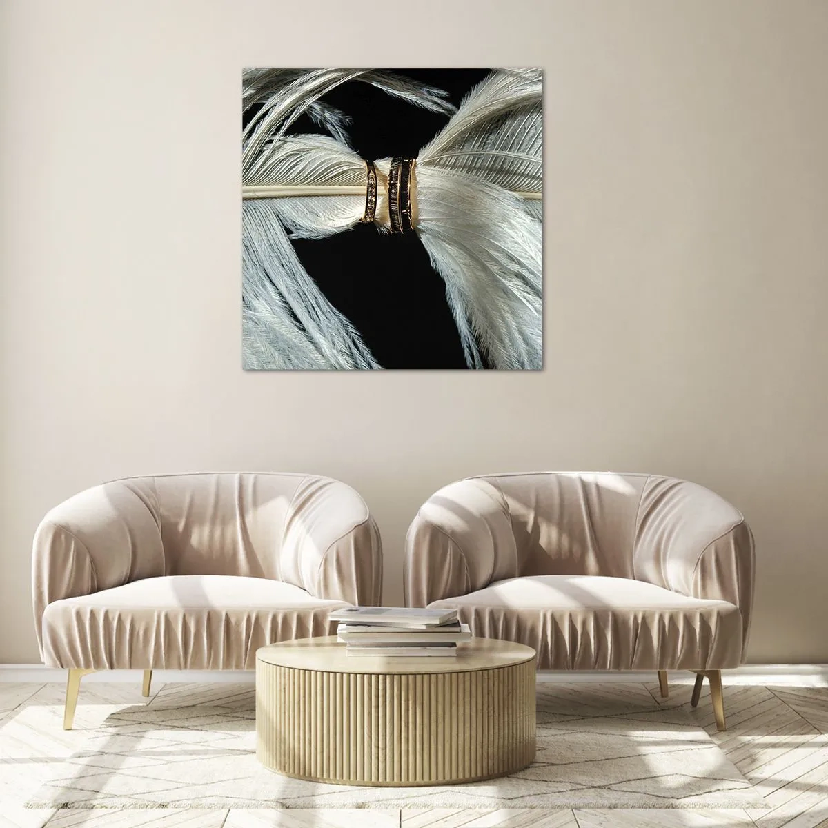 Billede på glas - ...og jeg vil ikke forlade dig... - 50x50 cm