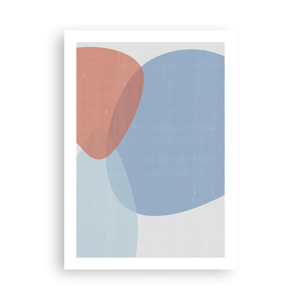 Plakat - Pastelfarvede relationer - 50x70 cm
