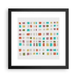 Plakat i sort ramme - Ukendt leg - 30x30 cm