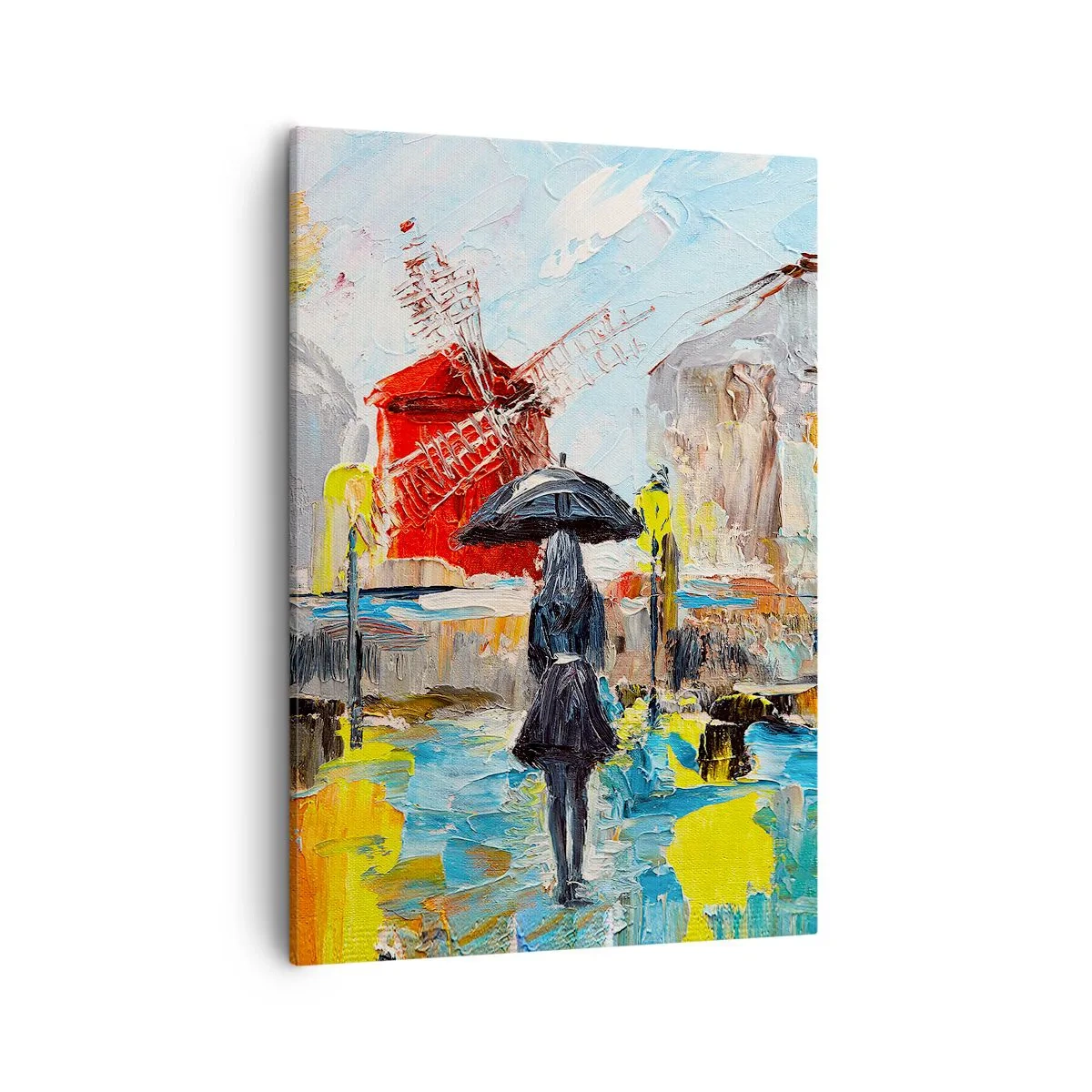 Lærredstryk - Billede på lærred - Parisiske legender - 50x70 cm