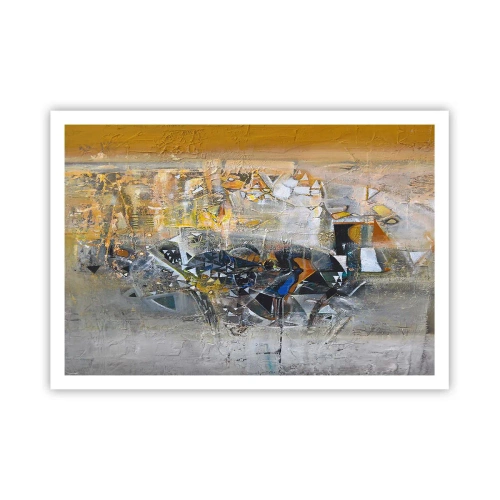 Plakat - Alt vil falde på plads - 100x70 cm