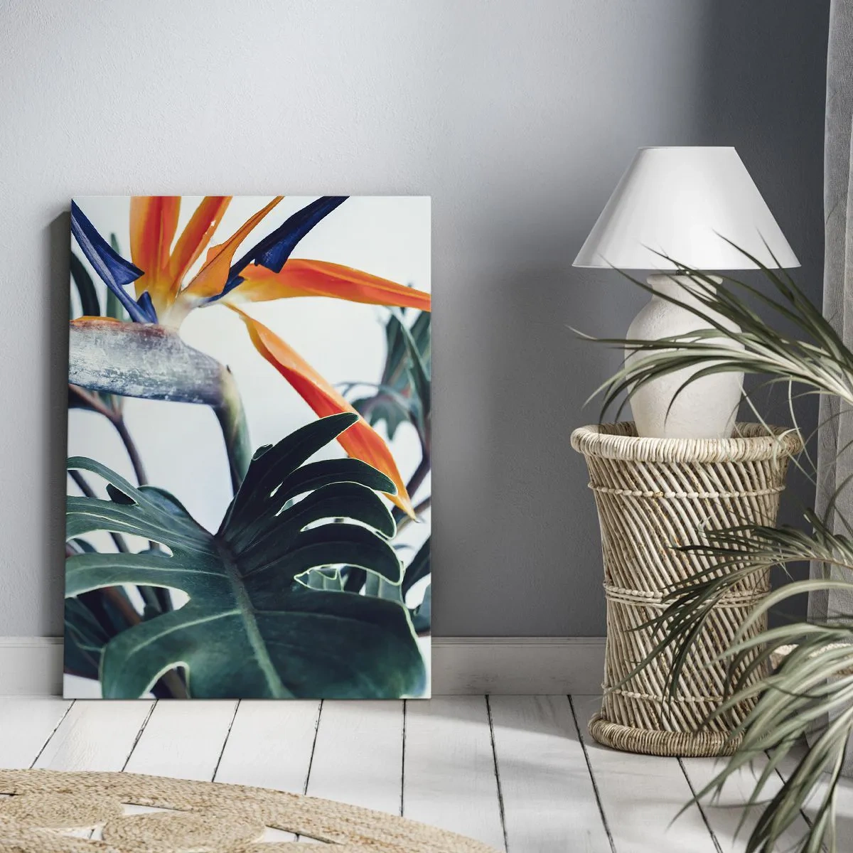 Lærredstryk - Billede på lærred - Fuglebur - 50x70 cm