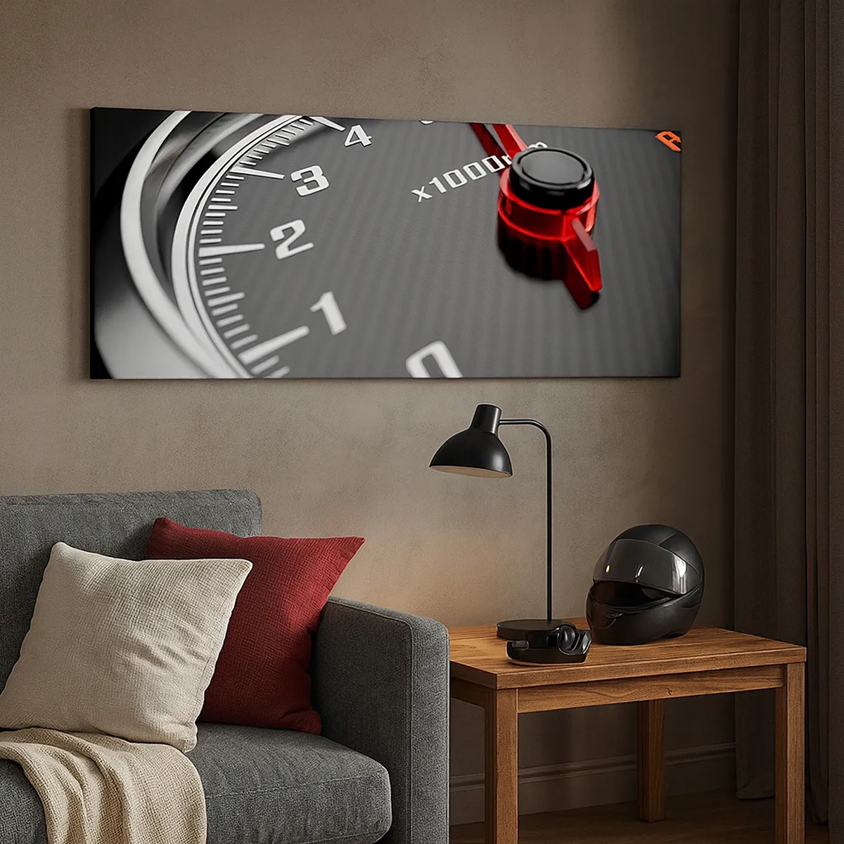 Lærredstryk - Billede på lærred - Træd på speederen - 30x30 cm