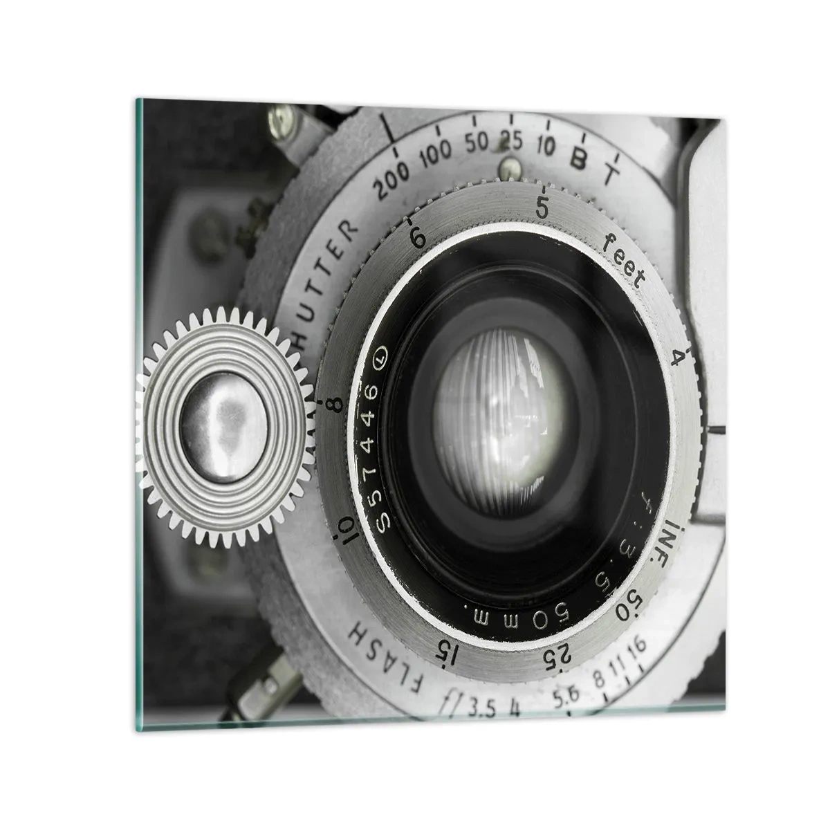 Billede på glas - Historien om Hollywood - 40x40 cm