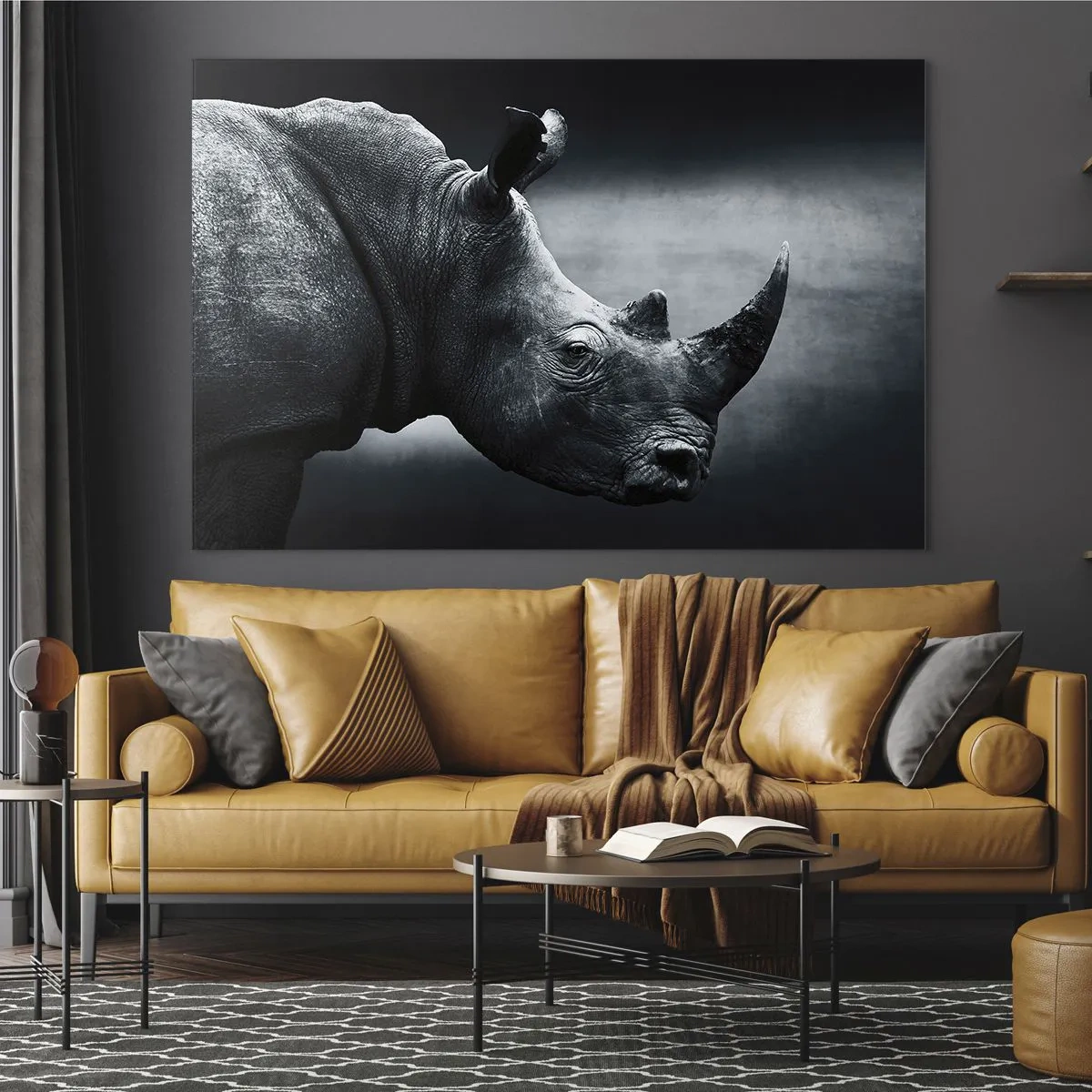 Billede på glas - Højre profil - 120x80 cm
