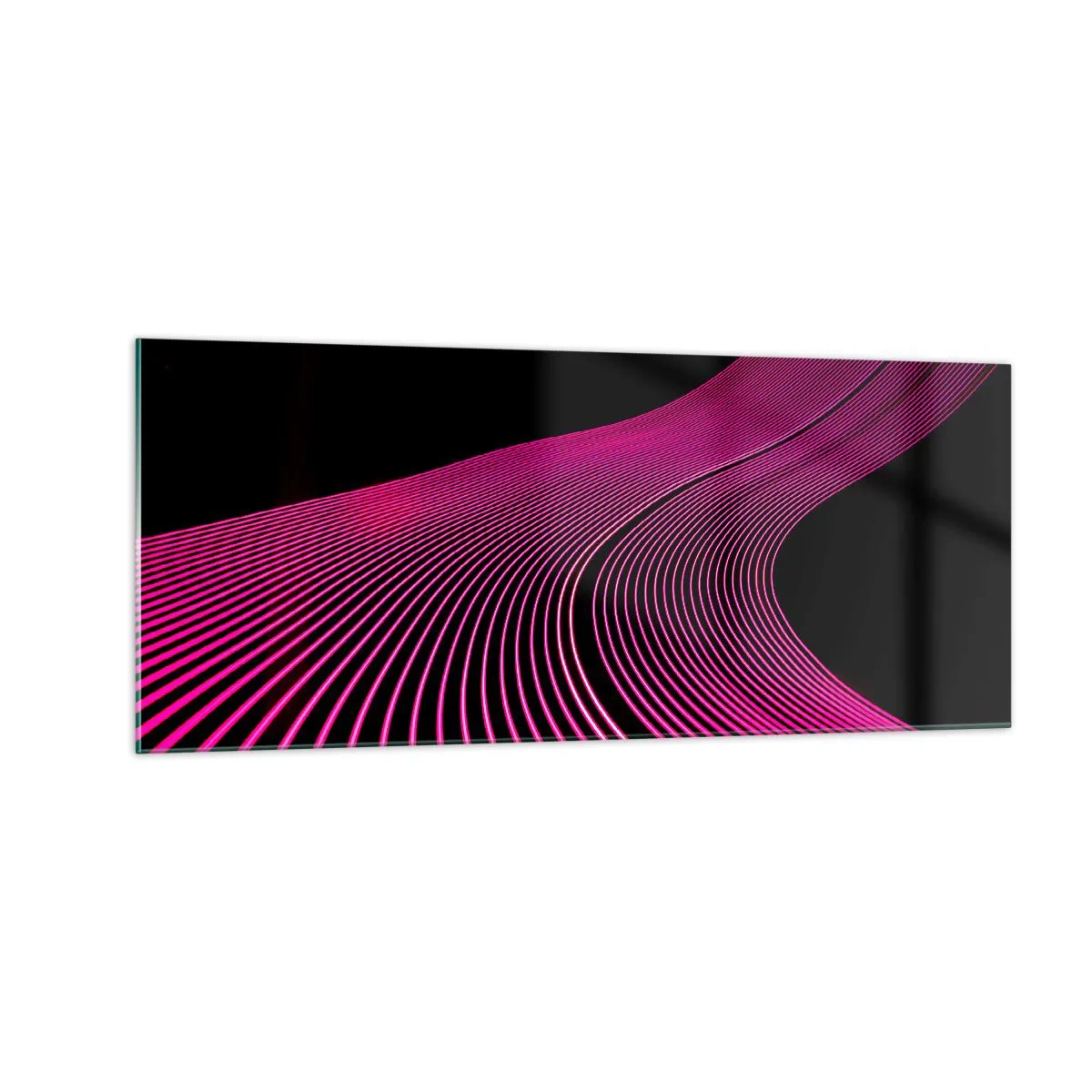 Billede på glas - En allé af lys - 100x40 cm