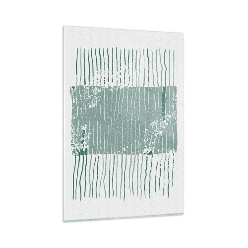 Billede på glas - Marin abstraktion - 80x120 cm