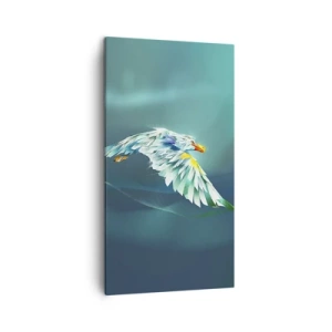 Lærredstryk - Billede på lærred - Den ørnelignende kraft i din flugt - 45x80 cm