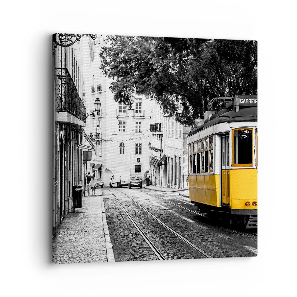 Lærredstryk - Billede på lærred - Og en fado i baggrunden - 30x30 cm