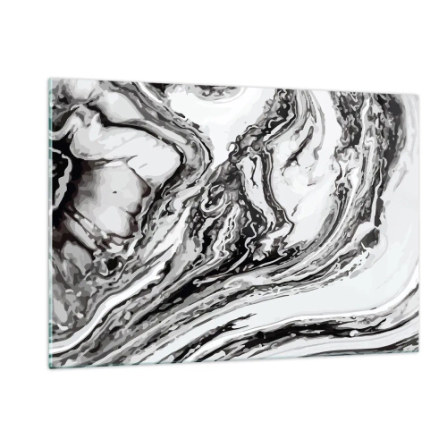 Billede på glas - I begyndelsen var det kaos - 120x80 cm