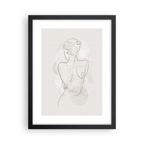 Plakat i sort ramme - Som et følsomt instrument - 30x40 cm